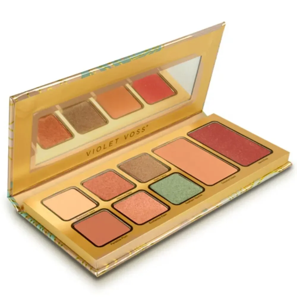 NIB Pretty In Paradise Eyeshadow & Face Palette - Violet Voss